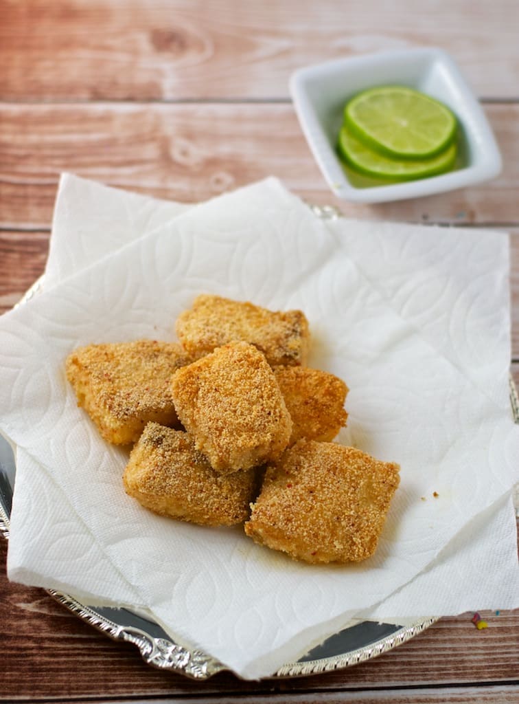 Fish Fry or Fish nuggets is a great after school snack that can be prepared in less 30 minutes. Fish Fry, also called as Meen Kadina is a common delicacy in Mangalore eaten as a side dish to go with a meal. 