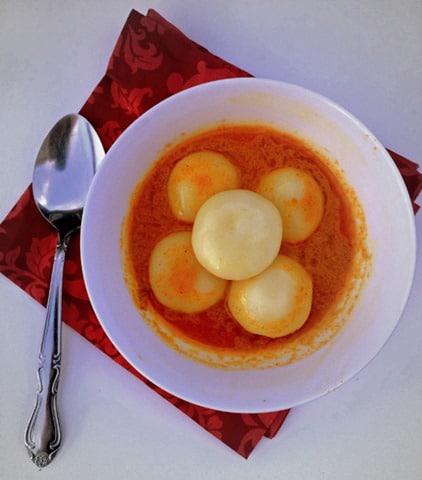 Pundi served with kori gassi