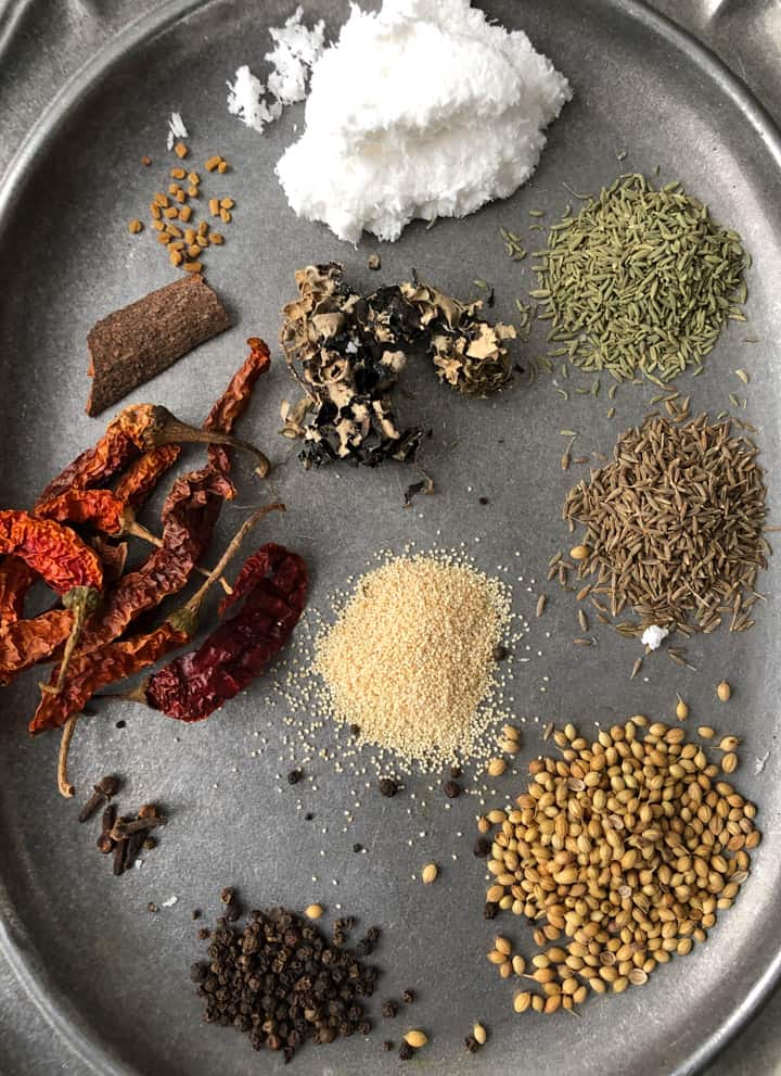 Spices for Chettinad masala