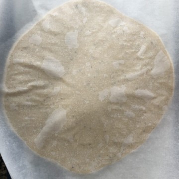 Covered cashew barfi dough