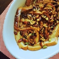 Double Ka Meetha served in a white bowl