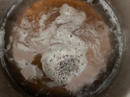 Sugar Syrup in a pan