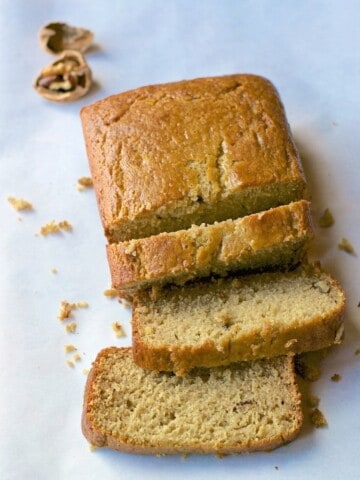 A quick and easy way to whip up moist Banana bread in a blender in no time!
