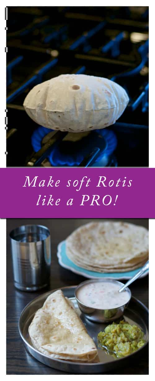 Step by Step tutorial on how to make soft Rotis or Chapatis like a Pro!