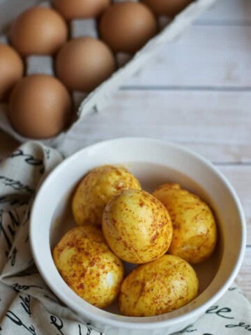 Masala Egg Roast is quick to make and is a perfect after school snack.