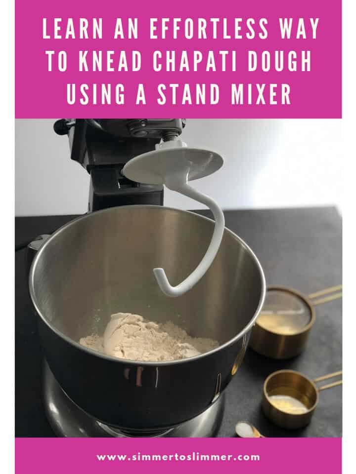 Kneading dough using stand mixer