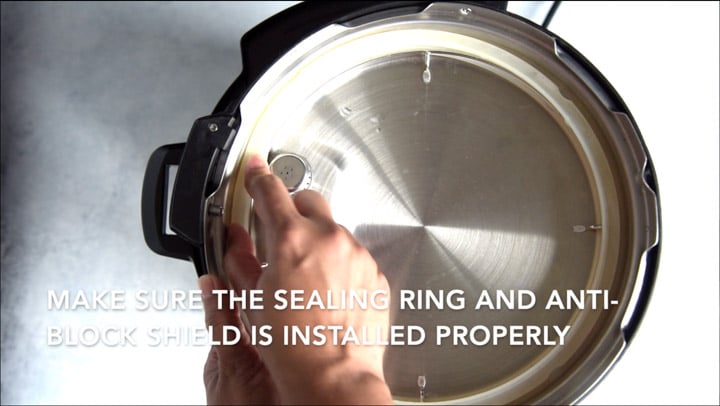 Checking Instant Pot sealing ring is properly installed