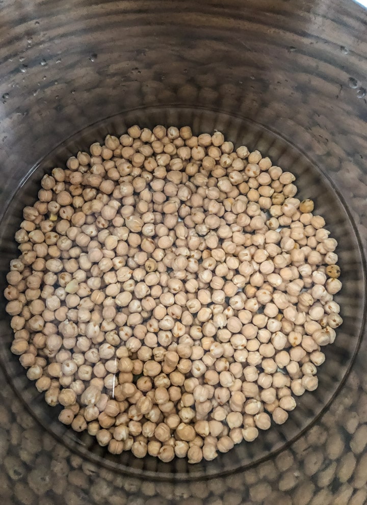 Unsoaked Chickpeas in Instant Pot