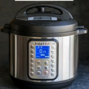An image of Instant Pot DUO Plus reads New to Instant Pot - Start here with a subtitle beginners guide with recipes