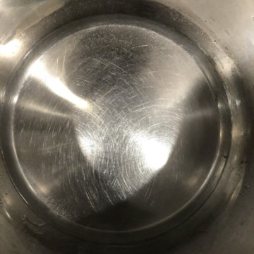 Water in the base of the instant pot pressure cooker.