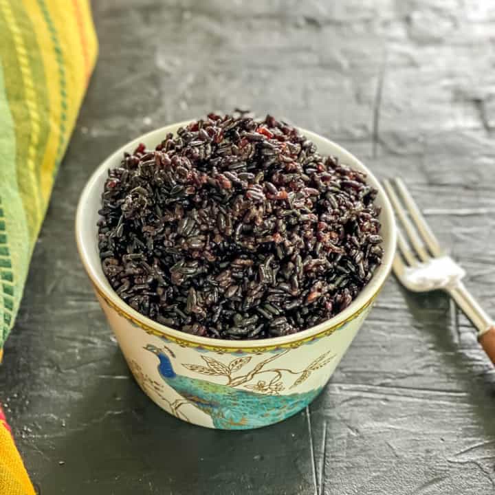 Instant Pot Black Rice (Forbidden rice) - Simple Indian Meals