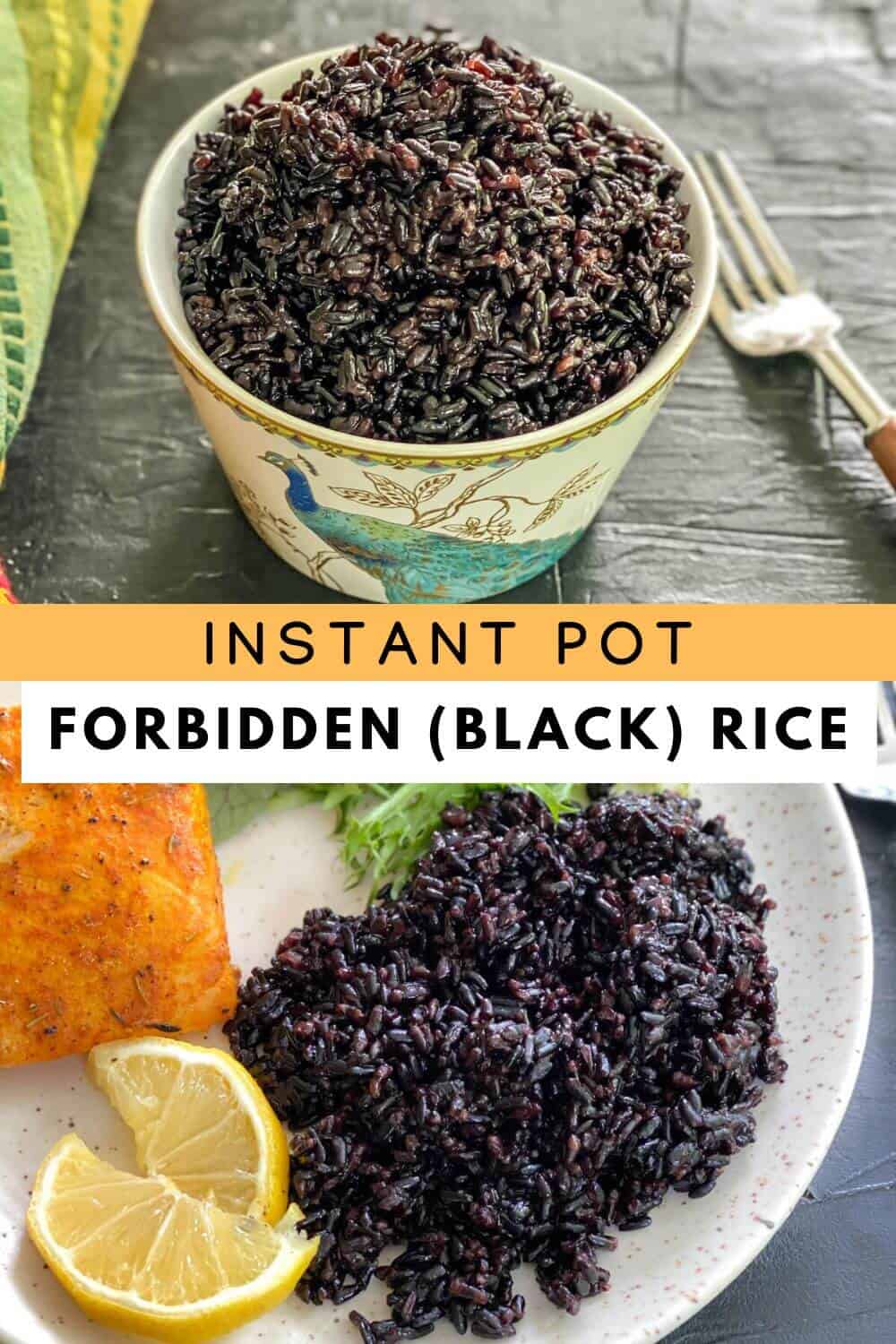Instant Pot Black Rice (Forbidden rice) - Simple Indian Meals