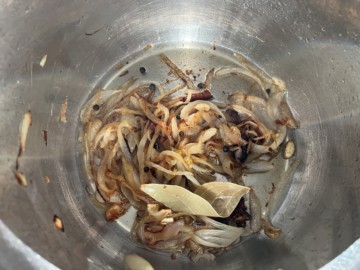 Sauteed aromatics in the Instant Pot.