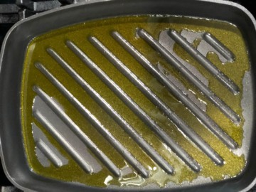 A pan with oil